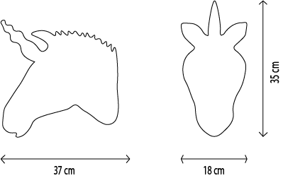 Head White Unicorn Claire