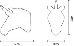 Head White Unicorn Claire