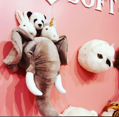 Lovely Box: set of 3 small heads (unicorn/panda/rabbit) w/box