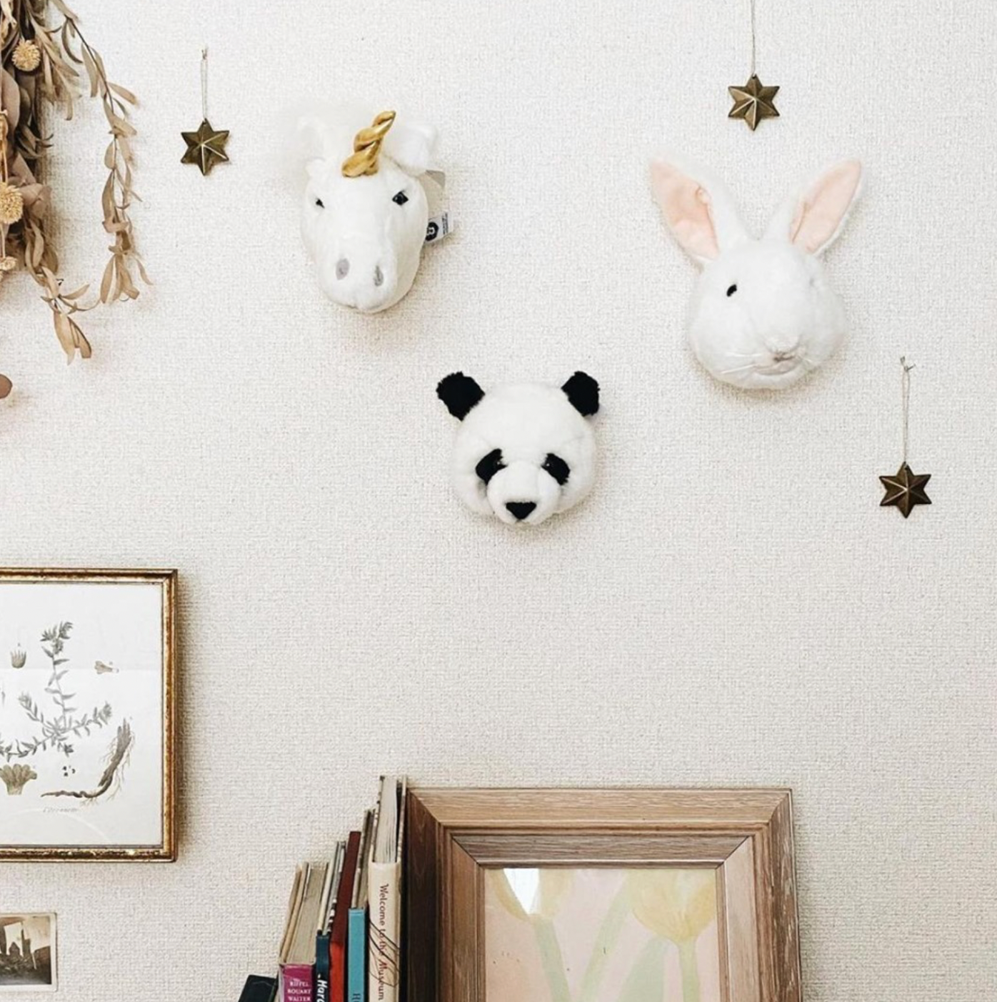 Lovely Box: set of 3 small heads (unicorn/panda/rabbit) w/box