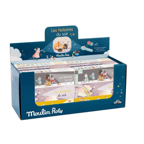 Display box with 18 assorted storybook torches