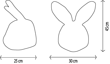 Head Rabbit White Alice